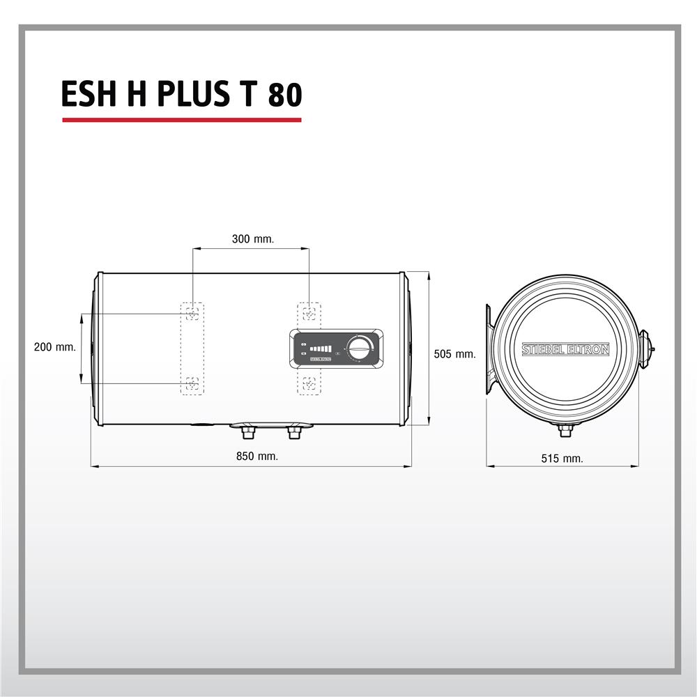 หม้อต้ม STIEBEL ESH 80H PLUS T 80 ลิตร สีขาว/เทา