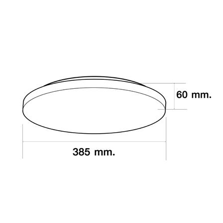 ไฟเพดาน LED HI-TEK HFIL3 15 นิ้ว 24 วัตต์ DAYLIGHT/COOL WHITE/WARM WHITE สีขาว_6