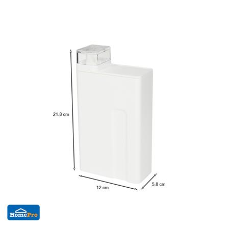 ขวดพลาสติกรีฟิล STACKO PURE 1 ลิตร 12x5.8x21.8 ซม. สีขาว_6