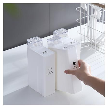 ขวดพลาสติกรีฟิล STACKO PURE 1 ลิตร 12x5.8x21.8 ซม. สีขาว_5