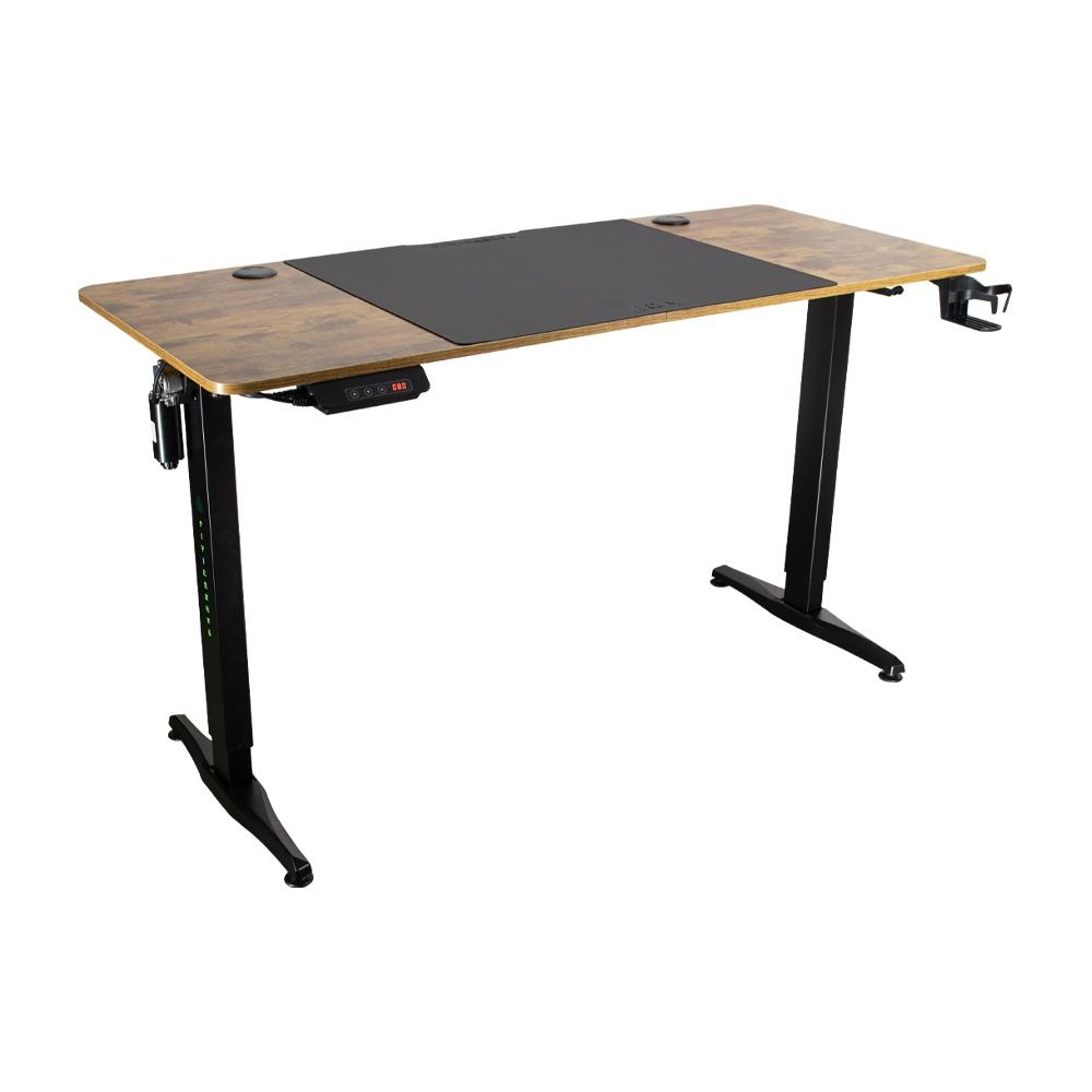 โต๊ะเกมมิ่งปรับระดับ EGA GD7 สีดำ/ลายไม้