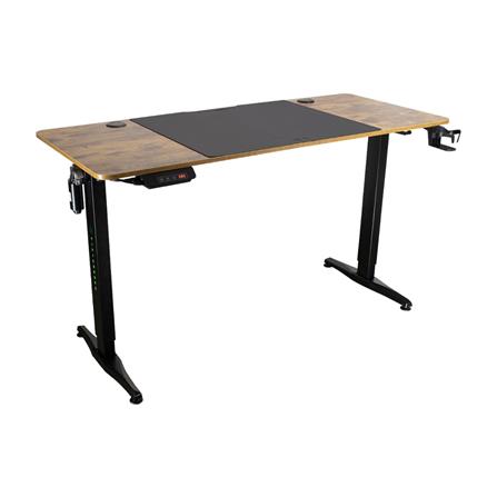 โต๊ะเกมมิ่งปรับระดับ EGA GD7 สีดำ/ลายไม้_2