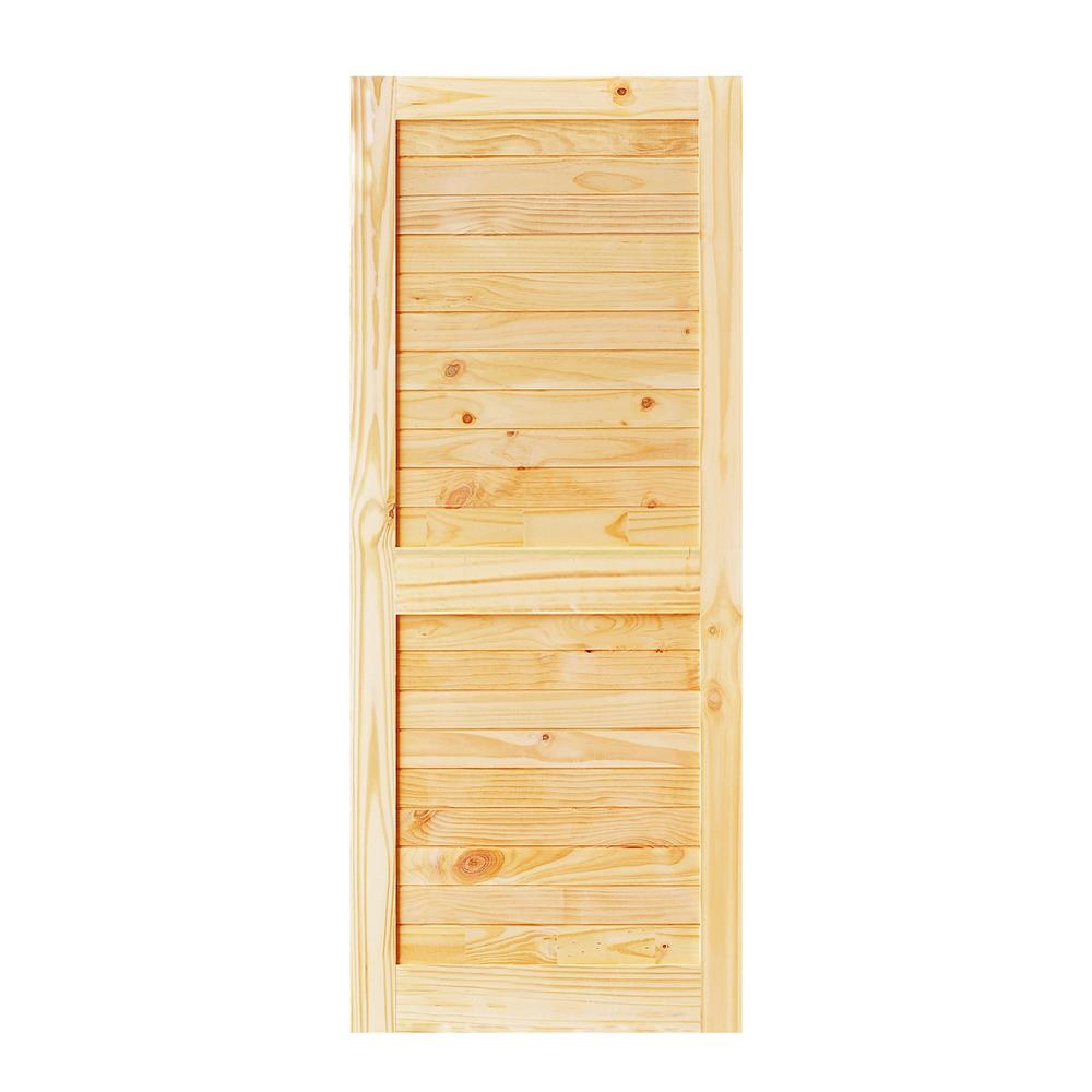 ประตูไม้ดักลาสเฟอร์ ไม่เจาะลูกบิด D2D EZERO26 80x180 ซม. สีธรรมชาติ