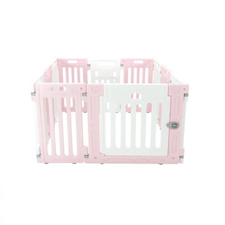 คอกกั้นสุนัขเพ็ทโฮม HOSTAIL ไซซ์ S สีชมพู/ขาว_0