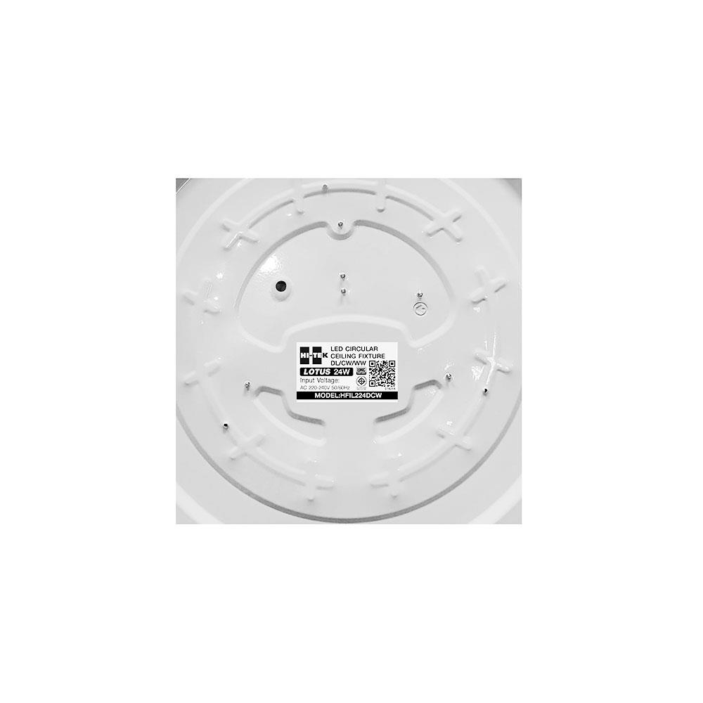 ไฟเพดาน LED HI-TEK HFIL2 15 นิ้ว 24 วัตต์ DAYLIGHT/COOL WHITE/WARM WHITE สีขาว