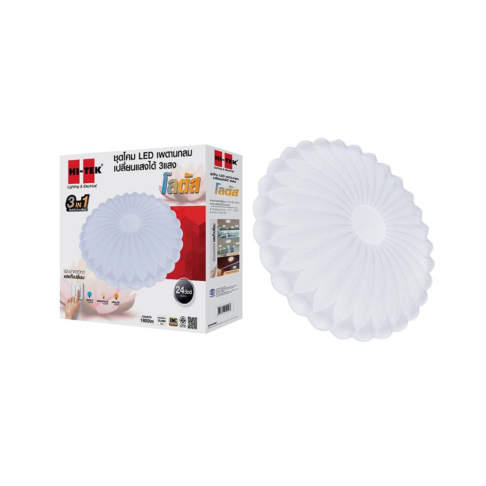 ไฟเพดาน LED HI-TEK HFIL2 15 นิ้ว 24 วัตต์ DAYLIGHT/COOL WHITE/WARM WHITE สีขาว