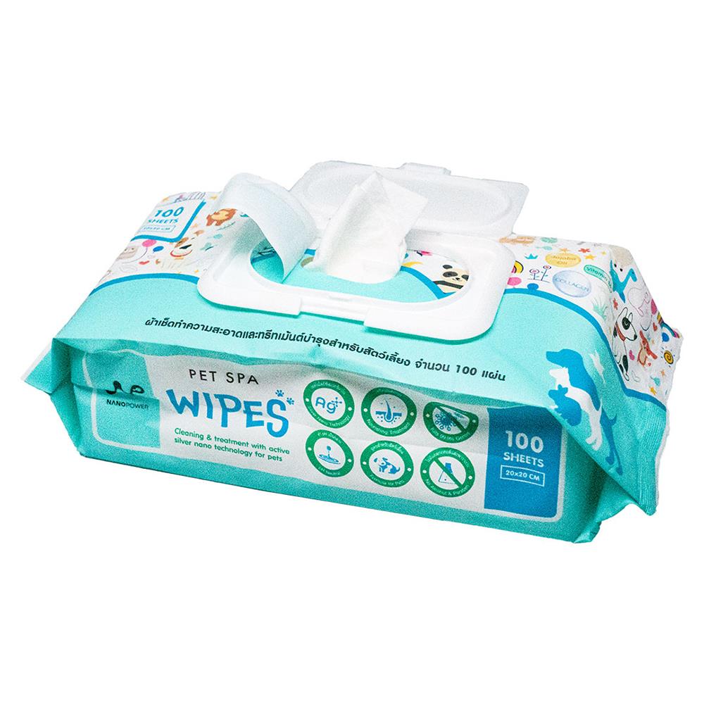 ผ้าเช็ดทำความสะอาดสัตว์เลี้ยง NANOPOWER