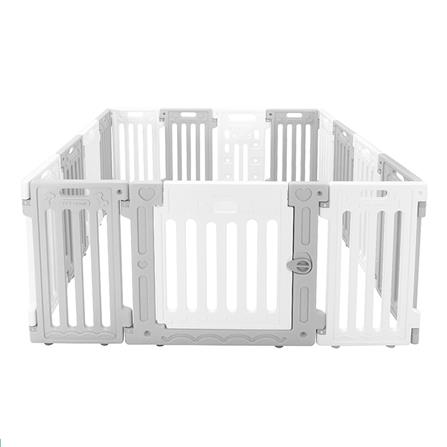 คอกกั้นสุนัขเพ็ทโฮม HOSTAIL ไซซ์ L สีเทา/ขาว