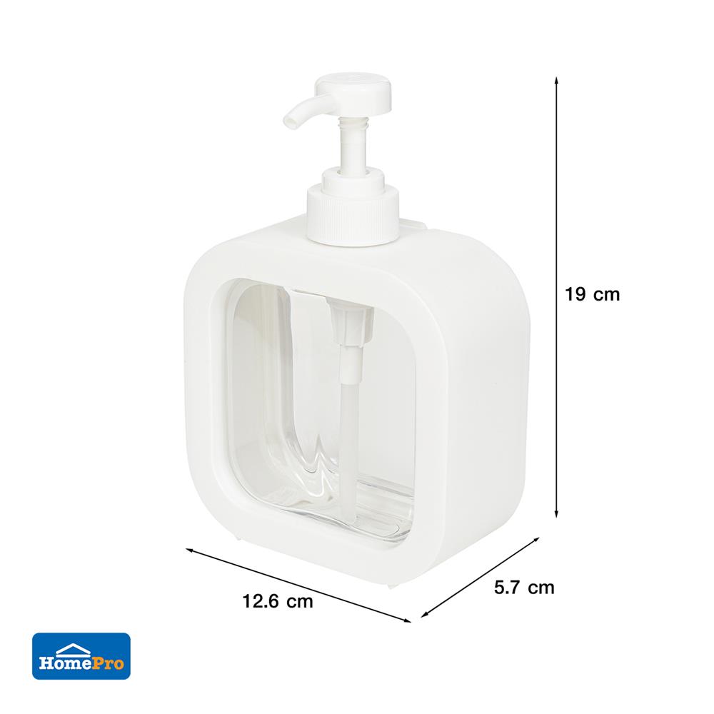 ขวดปั๊ม STACKO PURE 500 มล. 12.6X5.7X19 ซม. สีใส