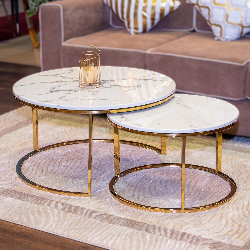 โต๊ะกลาง HS FURNITURE MALL DAKOTA สีขาว