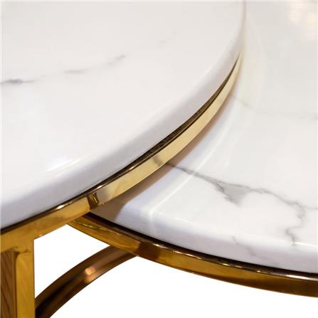 โต๊ะกลาง HS FURNITURE MALL DAKOTA สีขาว_1