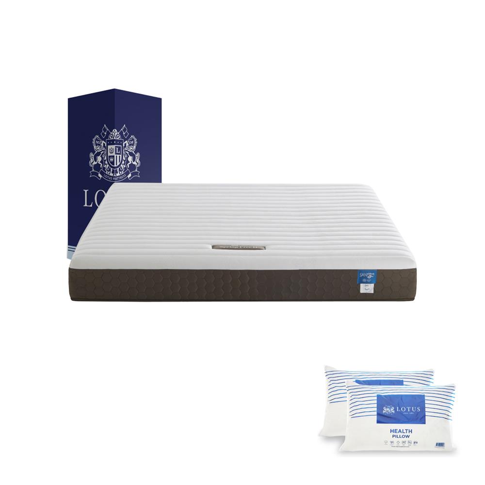 ที่นอน 5 ฟุต LOTUS SPRING FREE II พร้อมหมอนหนุน 2 ใบ