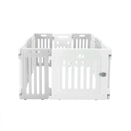 คอกกั้นสุนัขเพ็ทโฮม HOSTAIL ไซซ์ S สีเทา/ขาว