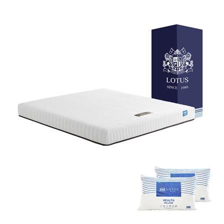 ที่นอน 6 ฟุต LOTUS SPRING FREE I พร้อมหมอนหนุน 2 ใบ