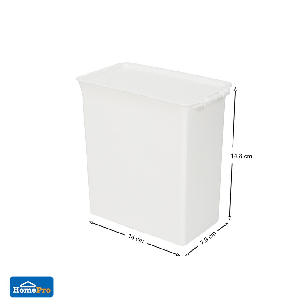 กล่องพลาสติกรีฟิล STACKO PURE 1.5 ลิตร 14x7.9x14.8 ซม. สีขาว