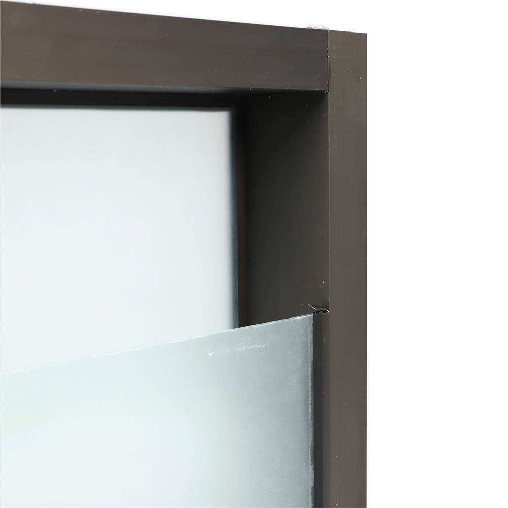 หน้าต่างกระจกซ้อน อะลูมิเนียม AZLE 60x50 ซม. สีชา