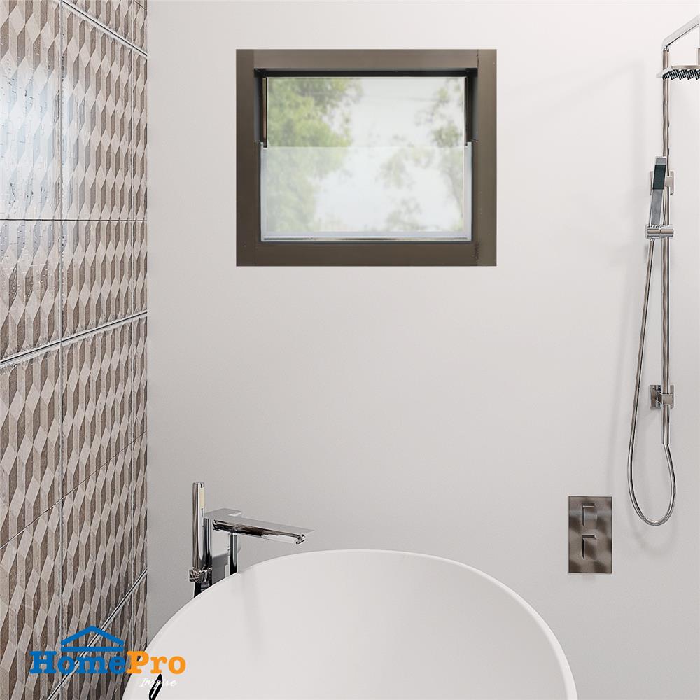 หน้าต่างกระจกซ้อน อะลูมิเนียม AZLE 60x50 ซม. สีชา