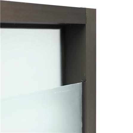 หน้าต่างกระจกซ้อน อะลูมิเนียม AZLE 60x50 ซม. สีชา_2