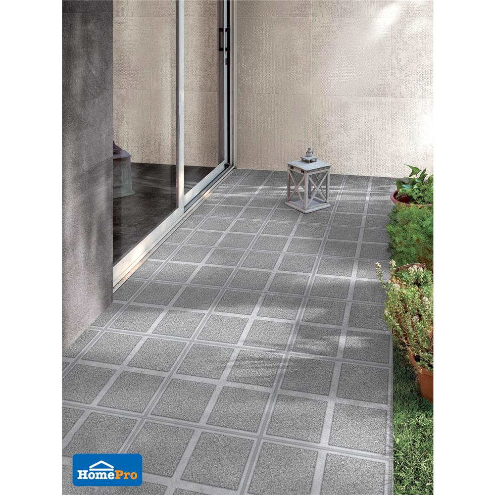 กระเบื้องพื้น 16x16 นิ้ว ภูผา โรซิโอ้ สโตน เทา PM 0.96M2