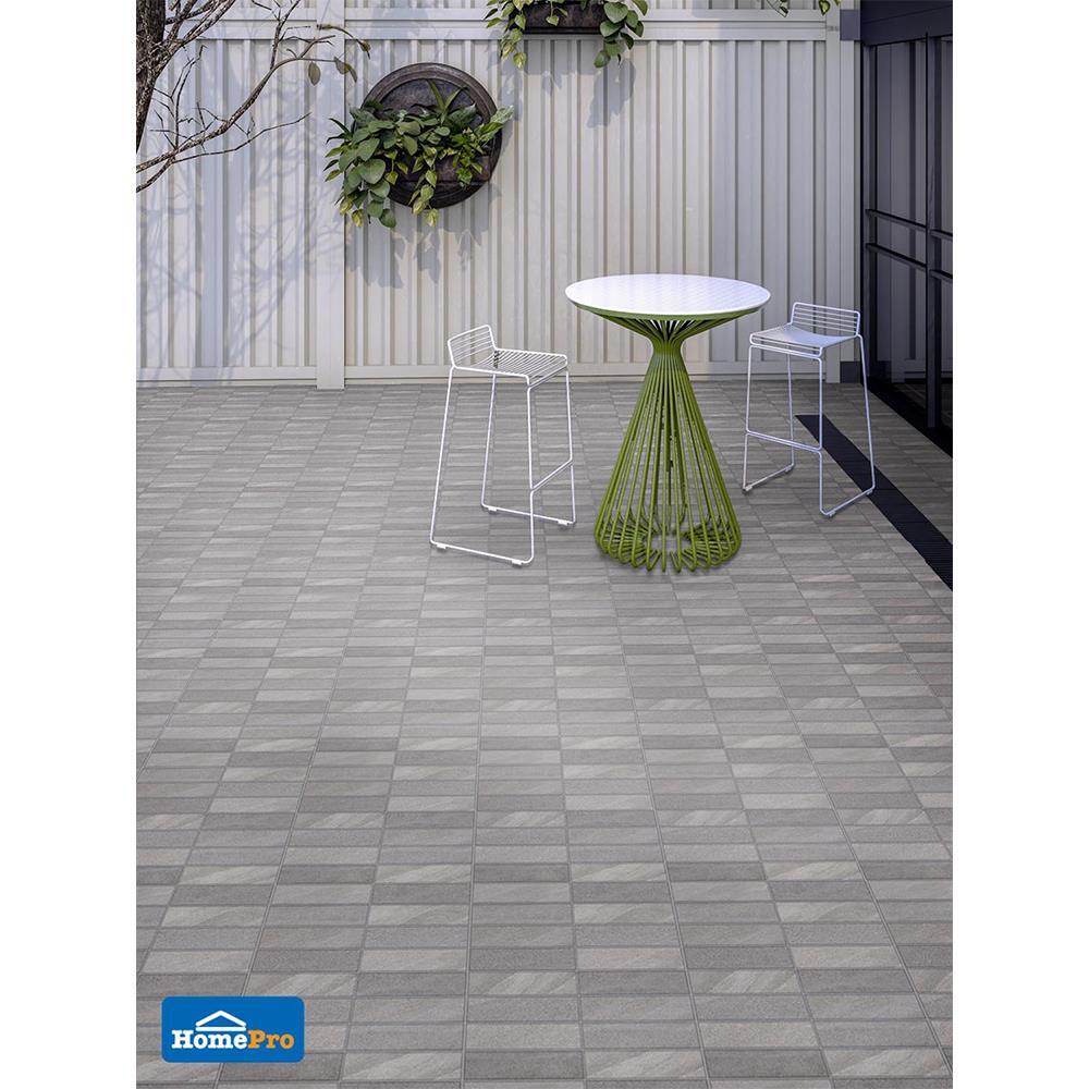 กระเบื้องพื้น 16x16 นิ้ว ภูผา แอนซิโอ้ สโตน เทา PM 0.96M2