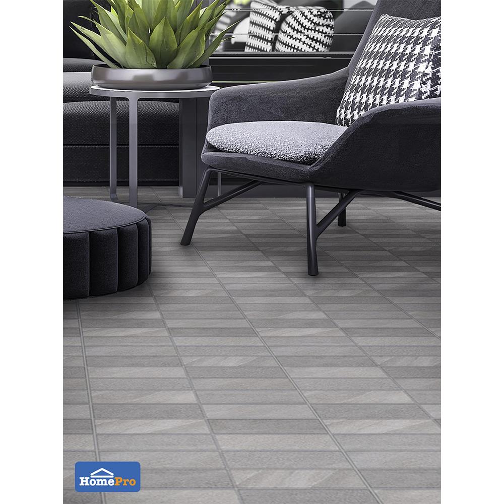 กระเบื้องพื้น 16x16 นิ้ว ภูผา แอนซิโอ้ สโตน เทา PM 0.96M2