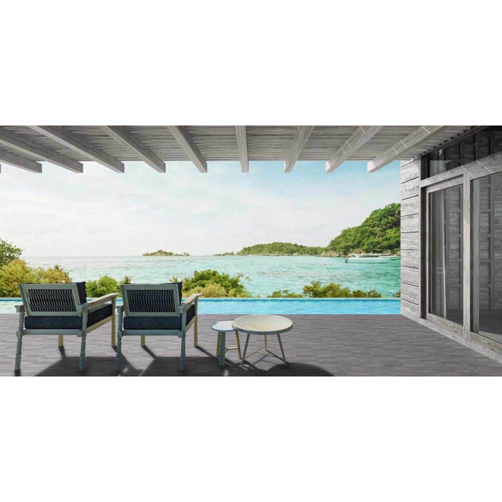 กระเบื้องพื้น 16x16 นิ้ว ภูผา แอนซิโอ้ สโตน เทา PM 0.96M2