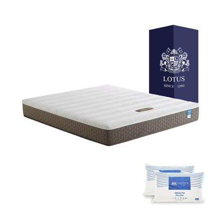 ที่นอน 5 ฟุต LOTUS SPRING FREE III พร้อมหมอนหนุน 2 ชิ้น