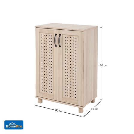 ตู้วางรองเท้า 10-15 คู่ FURDINI ZANE PSP-8217 60 ซม. สี PINE OAK_9