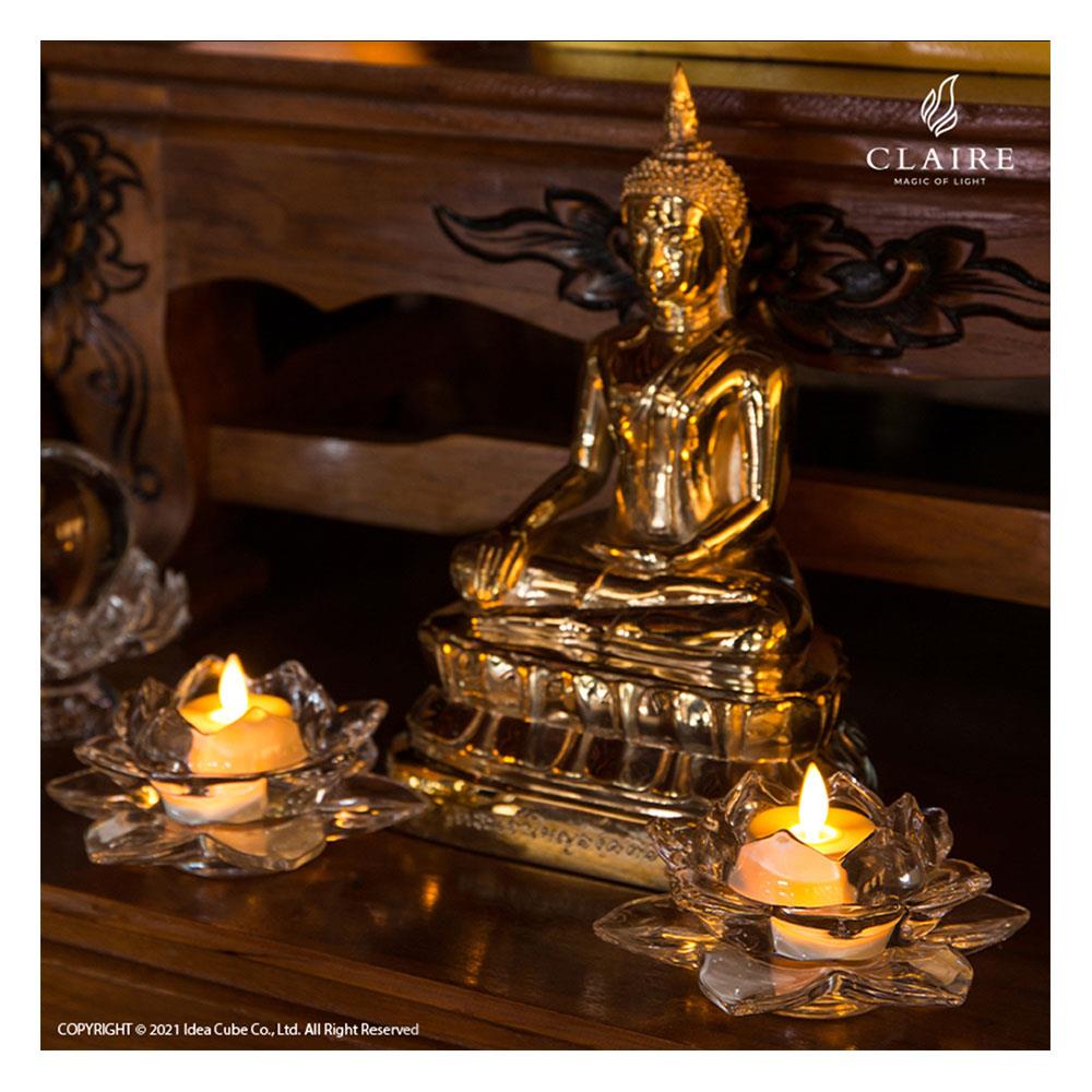 เชิงดอกบัวแก้ว CLAIRE GLASS V2