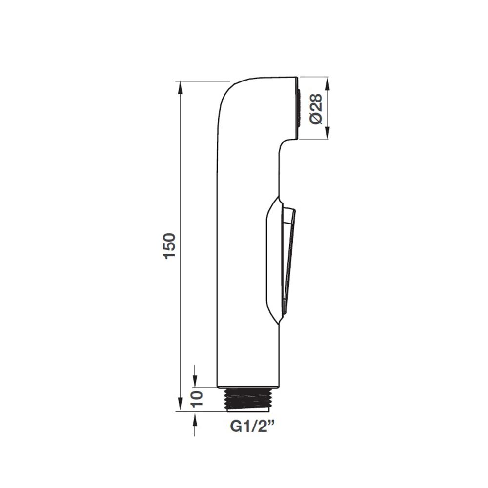 สายฉีดชำระครบชุด HAFELE 485.95.064