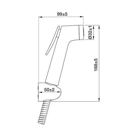 สายฉีดชำระครบชุด HAFELE 485.95.067 สีดำ_1