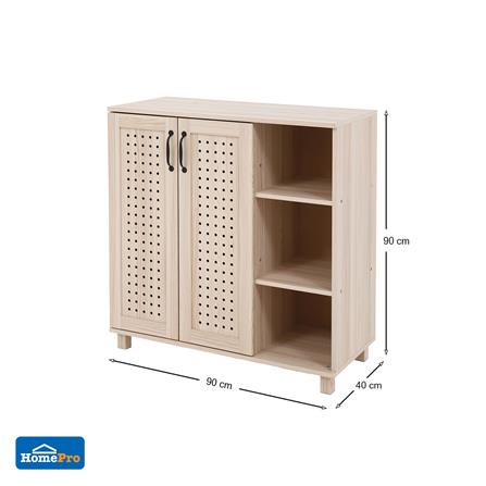 ตู้วางรองเท้า 15-20 คู่ FURDINI ZANE PSP-8218 90 ซม. สี PINE OAK_9