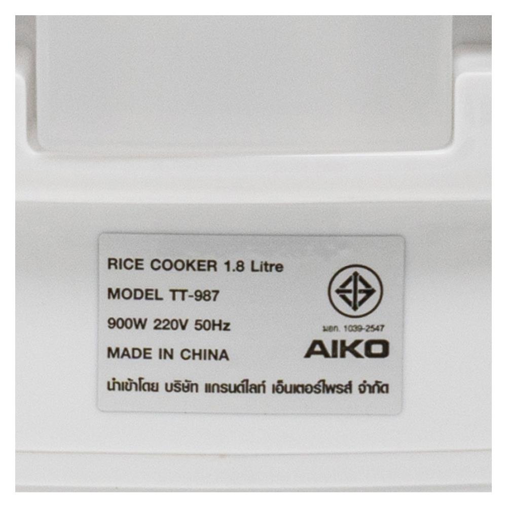 หม้อหุงข้าว DIGITAL AIKO TT-987 1.80ลิตร