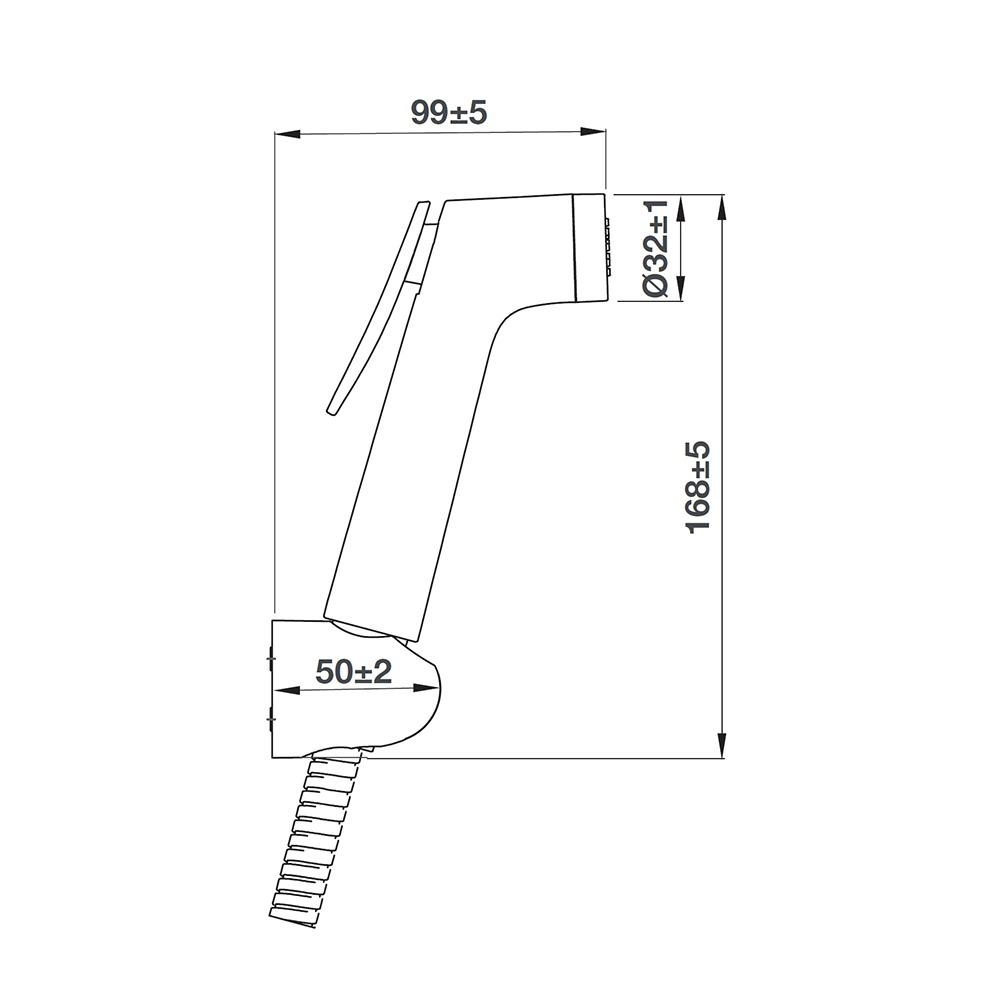 สายฉีดชำระครบชุด HAFELE 485.95.066 สีโครม