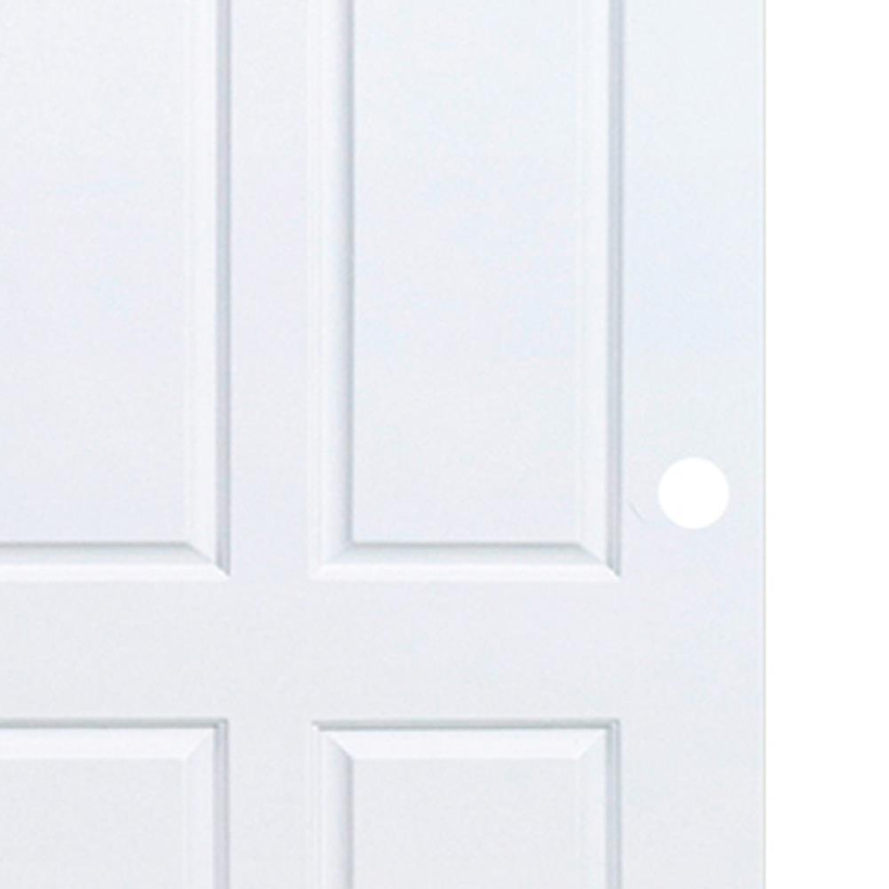 ประตูภายนอก UPVC เจาะรูลูกบิด PARAZZO MN005 80X200 ซม. สีขาว