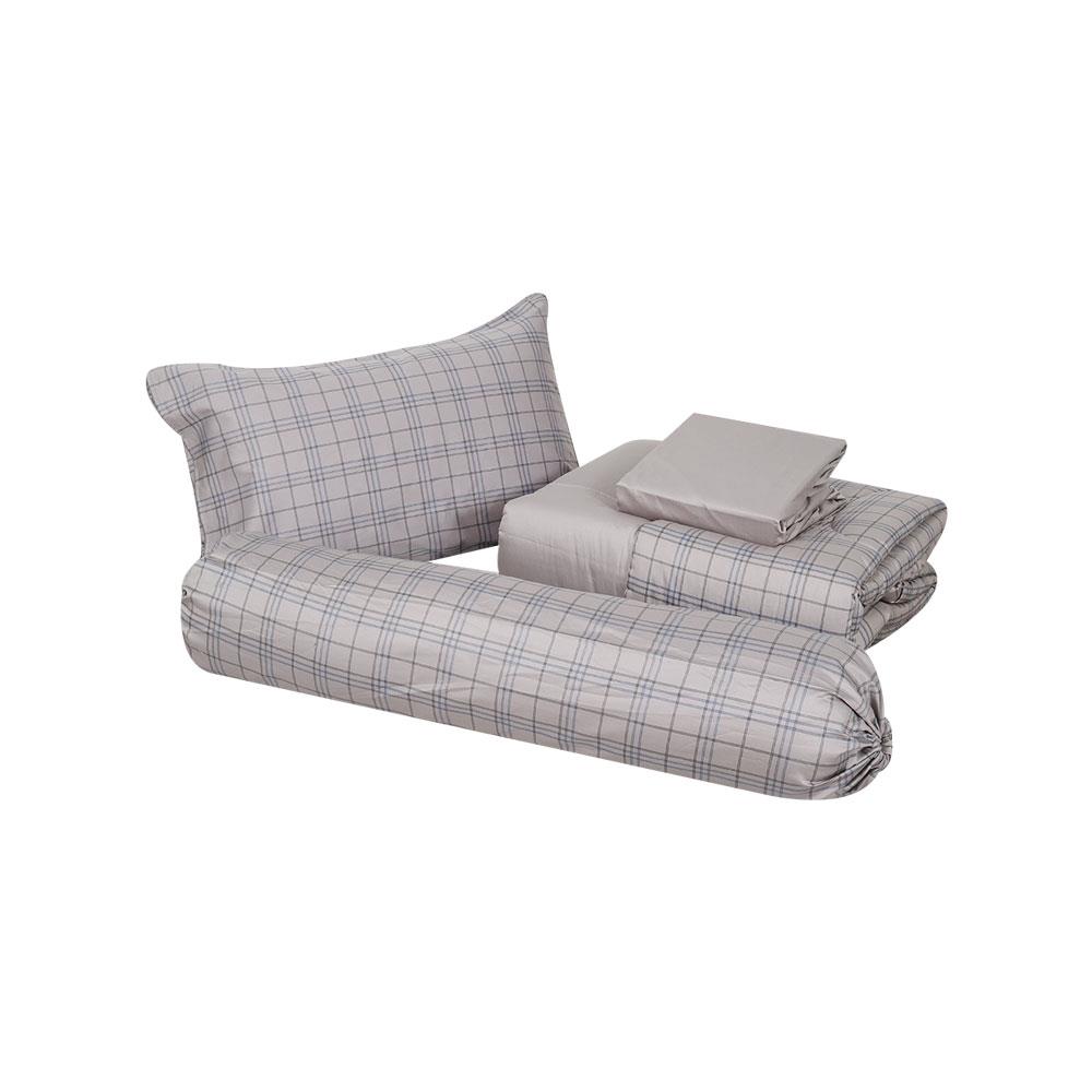 ชุดผ้าปูที่นอน 3.5 ฟุต (ชุด 4 ชิ้น) HOME LIVING STYLE TARTAN สีเทา