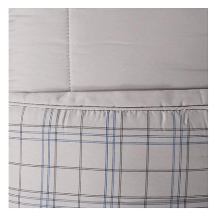 ชุดผ้าปูที่นอน 3.5 ฟุต (ชุด 4 ชิ้น) HOME LIVING STYLE TARTAN สีเทา_4