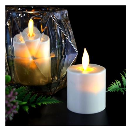 เทียน LED ชาร์จ CLAIRE WARMWHITE สีขาว พร้อมที่ชาร์จ แพ็ค 2 ชิ้น_5