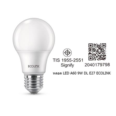 หลอด LED ECOLINK A60 9 วัตต์ DAYLIGHT E27_5
