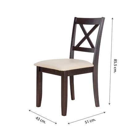 ชุดโต๊ะอาหาร 4 ที่นั่ง FURDINI HELEN สีเวงเก้_4