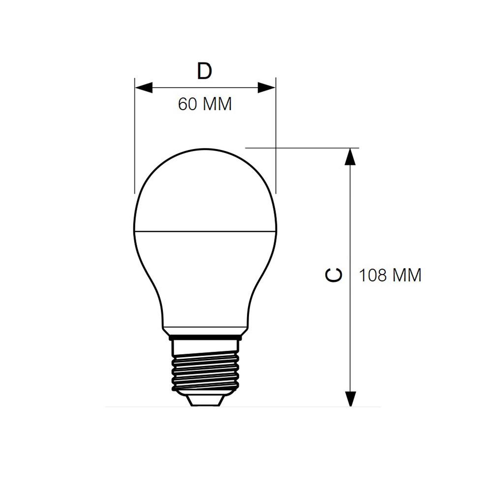 หลอด LED ECOLINK A60 5 วัตต์ WARMWHITE E27