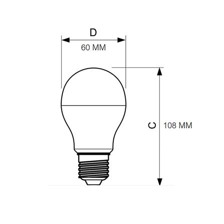 หลอด LED ECOLINK A60 5 วัตต์ WARMWHITE E27_2