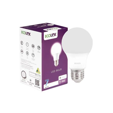 หลอด LED ECOLINK A60 7 วัตต์ DAYLIGHT E27_1
