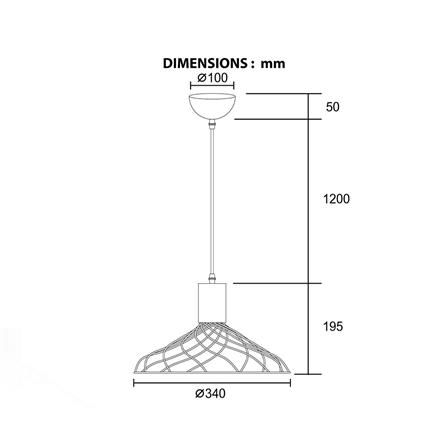 ไฟช่อ BEC F90960L สีทอง 1 หัว_1