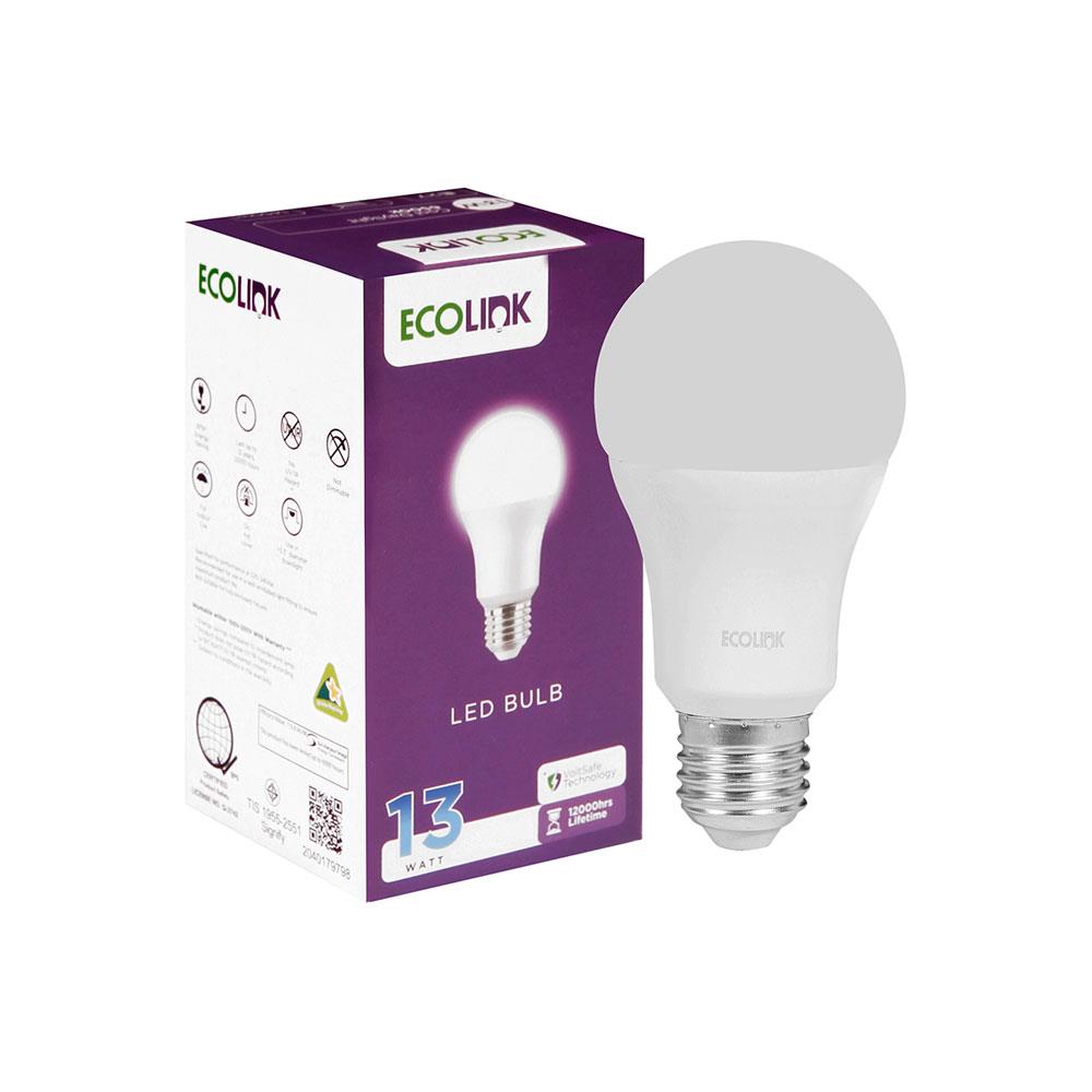 หลอด LED ECOLINK A65 13 วัตต์ DAYLIGHT E27