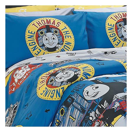 ชุดผ้าปูที่นอน 5 ฟุต 5 ชิ้น SATIN PLUS THOMAS PL001_1