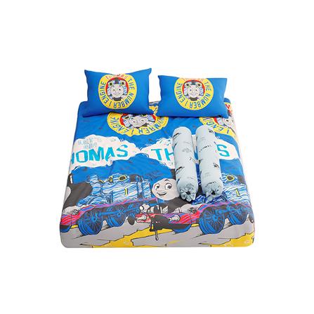 ชุดผ้าปูที่นอน 5 ฟุต 5 ชิ้น SATIN PLUS THOMAS PL001_2