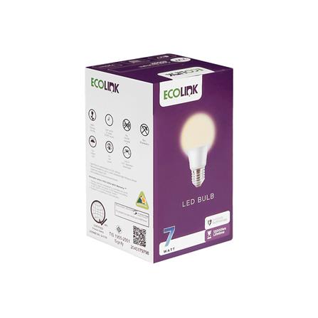 หลอด LED ECOLINK A60 7 วัตต์ WARMWHITE E27_2
