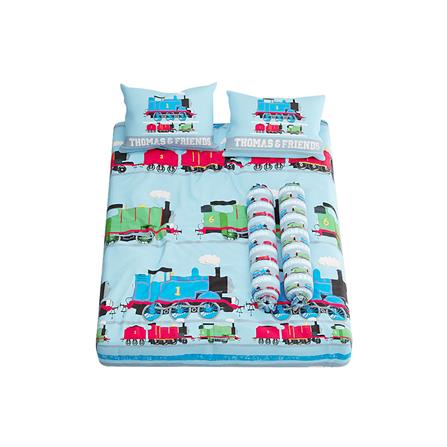 ชุดผ้าปูที่นอน 5 ฟุต 5 ชิ้น SATIN PLUS THOMAS PL003_2