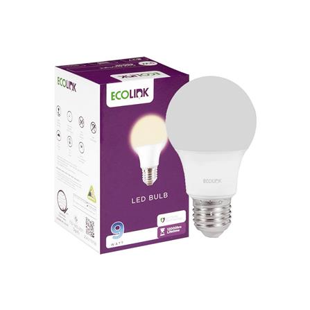 หลอด LED ECOLINK A60 9 วัตต์ WARMWHITE E27_1